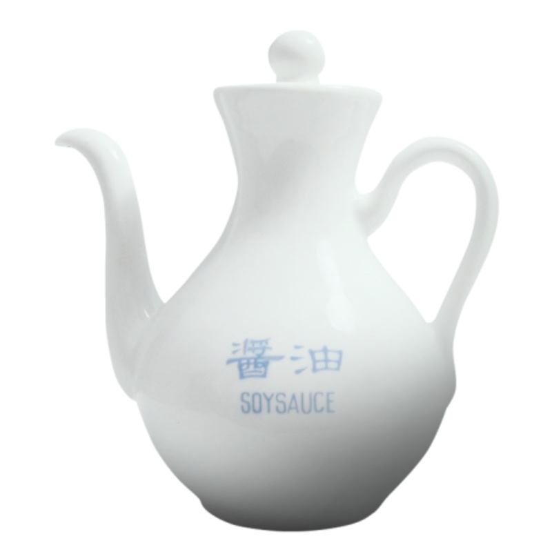Cameo Imperial White 5 oz Soysauce Pot (48-pack)