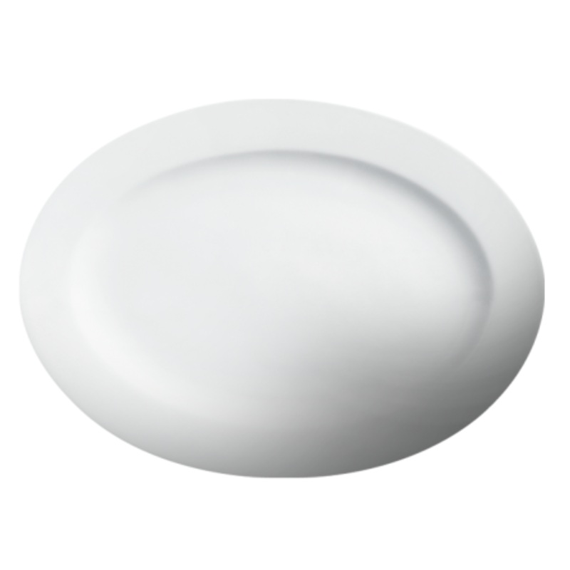 Cameo Imperial White Oval Platter, 18" (6-pack)