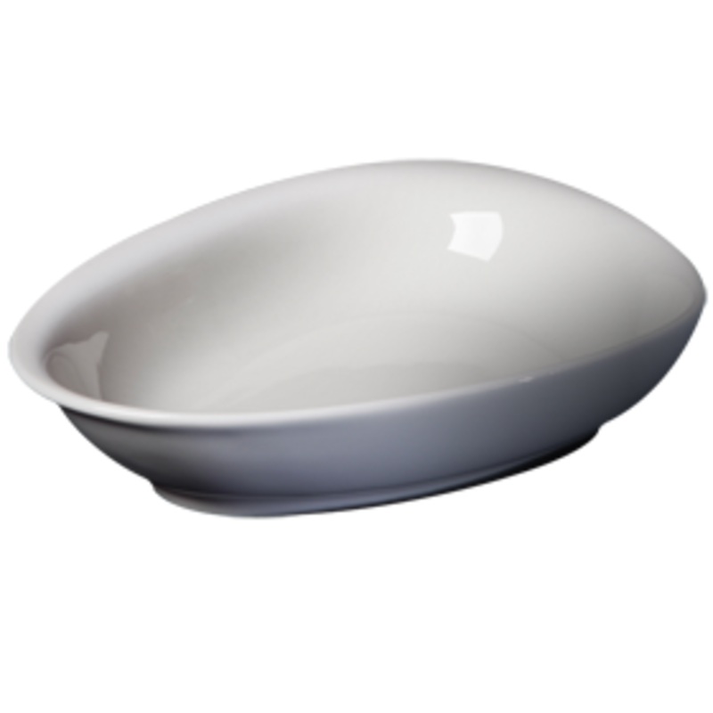 Cameo Pearl Triangular Deep Plate, 9" (24-pack)