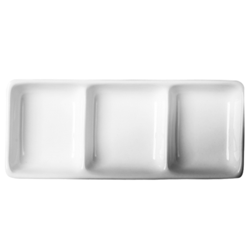 Cameo Square 3-9" x 4-1/4" Divided Rectangle Dish (36-pack)