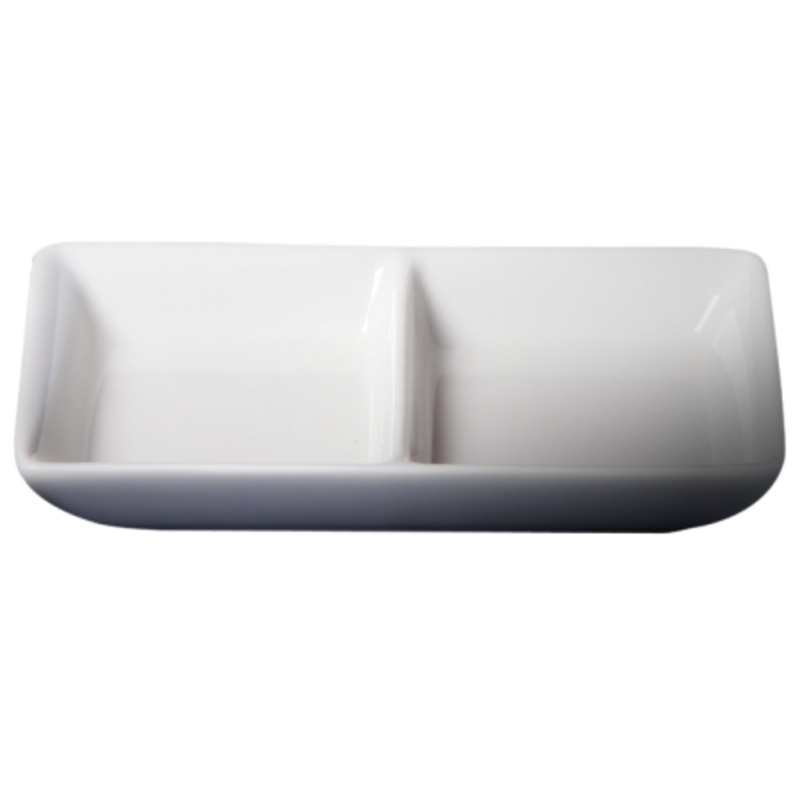 Cameo Square 5"x3" Divided Rectangle Dish (96-pack)