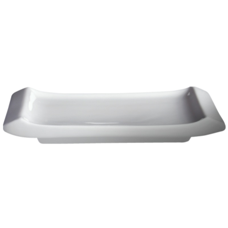Cameo Square Rectangle Platter Hefty, 8 1/2" x 5 3/4" (24-pack)