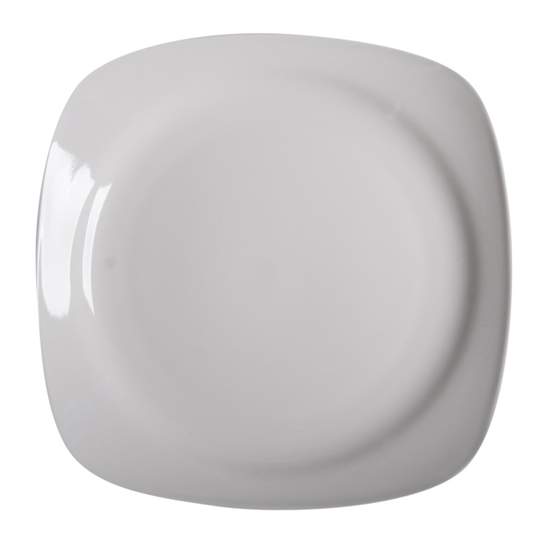Cameo Square Rim Plate (Rounded Inside) (12-pack)
