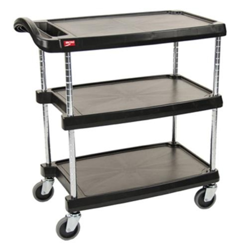 Metro 3 Shelf Utility Cart, 400lb