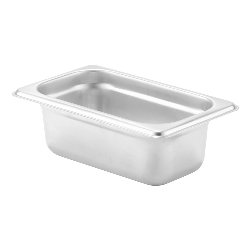 Browne 1/9 Size Food Pan, 24 Gauge Stainless Steel