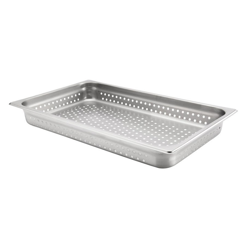 Browne Full Size Perforated Food Pan, 24 Gauge Stainless Steel