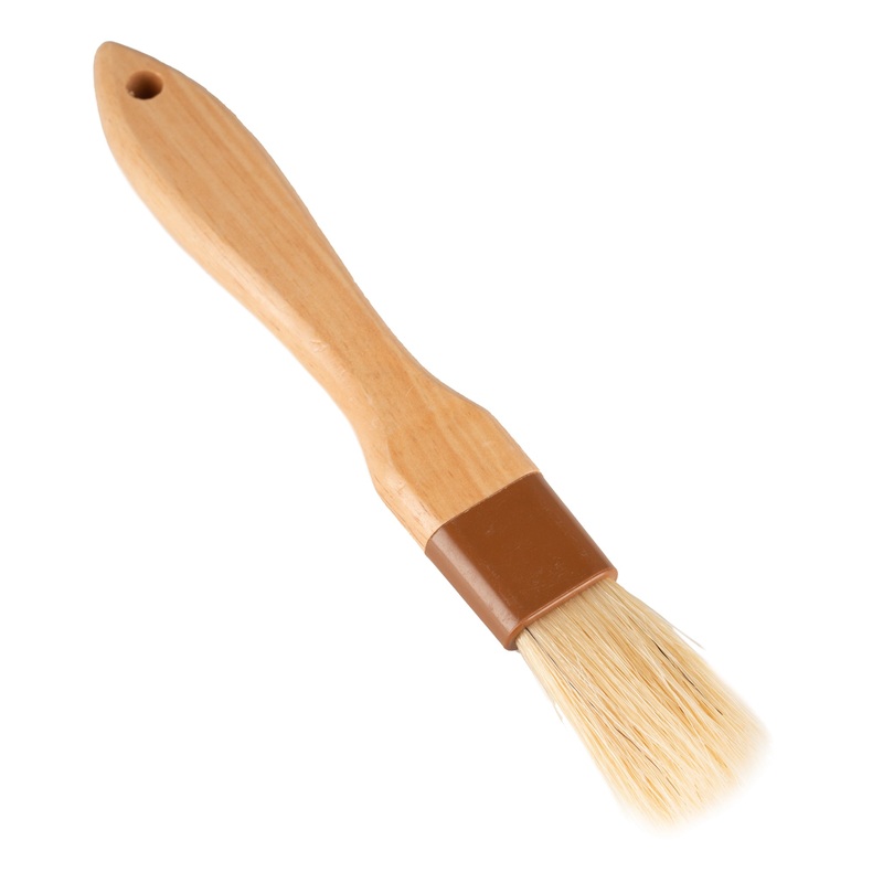 Browne Sealed Pastry Brush, Boar Bristles, Wood Handle
