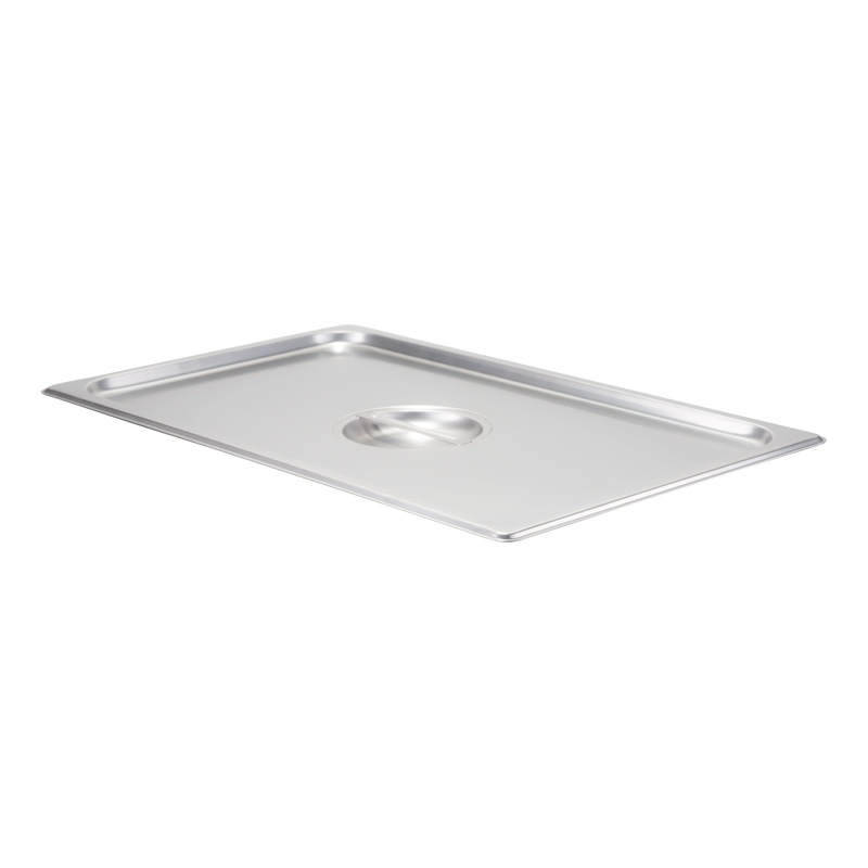 Browne Solid Food Pan Cover, Stainless Steel