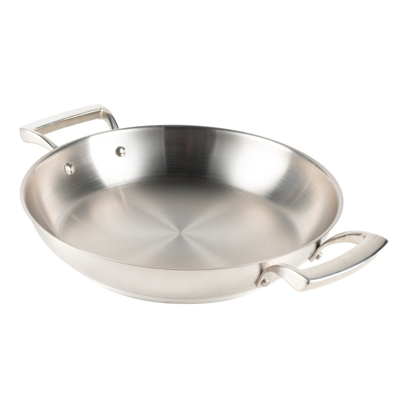 Browne Thermalloy Paella Pan, Stainless Steel
