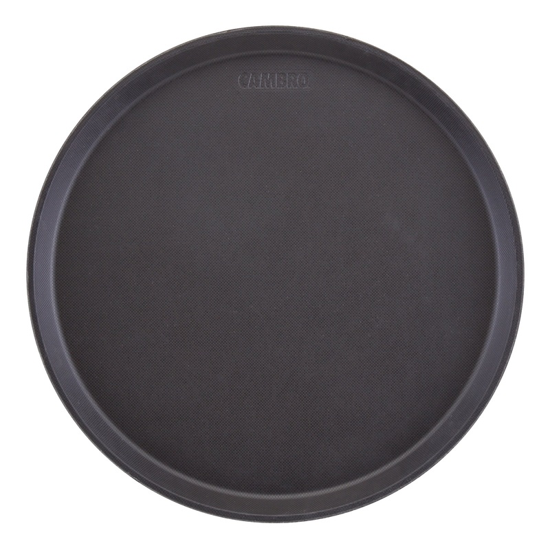 Cambro Treadlite Round Serving Tray, Black