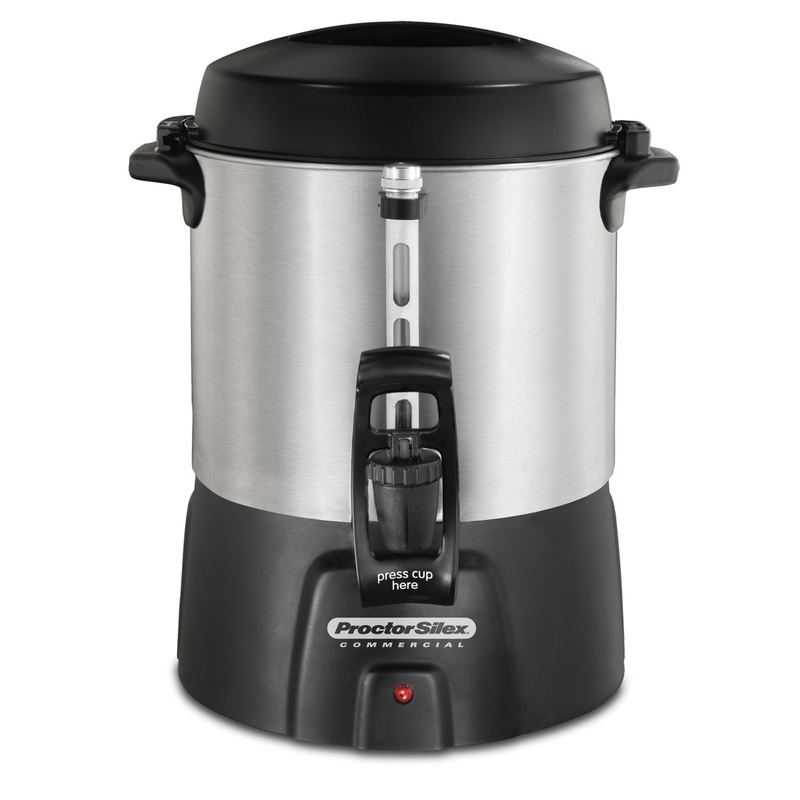 Proctor Silex 45040R Commercial Coffee Urn, 40 Cup, Aluminum, 120V