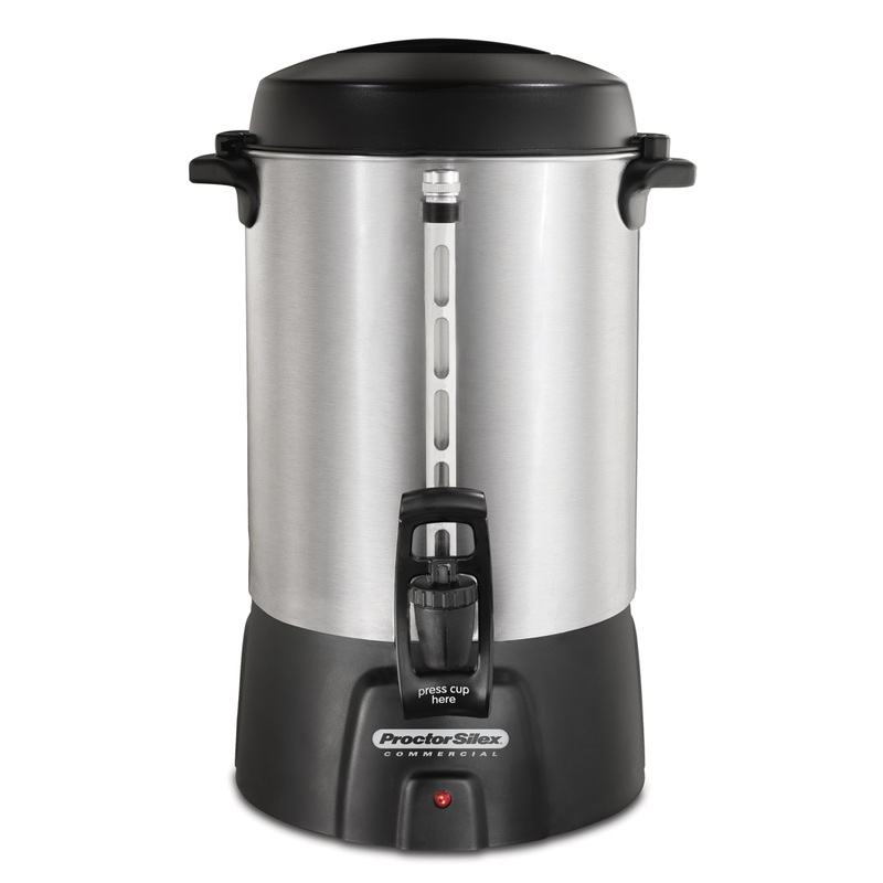 Proctor Silex 45060R Commercial Coffee Urn, 60 Cup, Aluminum, 120V