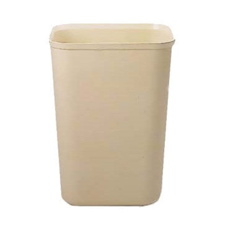 Rubbermaid Fire Resistant Wastebasket, Beige, 40 Qt, FINAL SALE