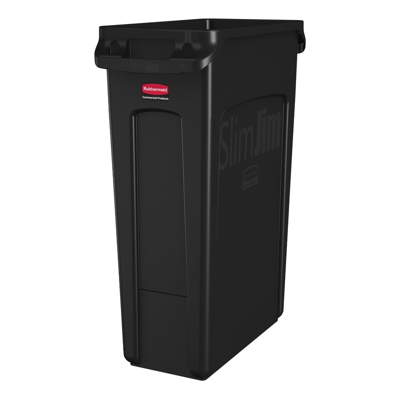 Rubbermaid Slim Jim Vented Container, 23 Gal