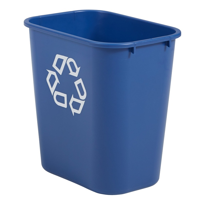 Rubbermaid Wastebasket, Recycling, Blue