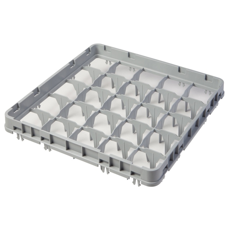 Cambro Camrack Glass Rack Extender, 25 Compartment, Grey