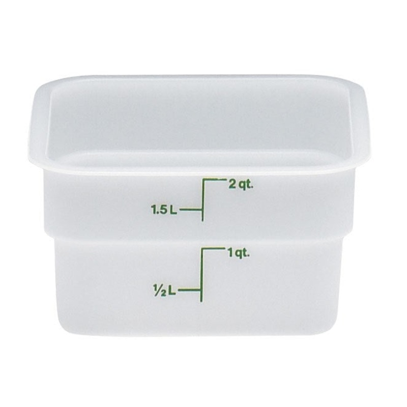Cambro CamSquare Food Storage Container, Poly White
