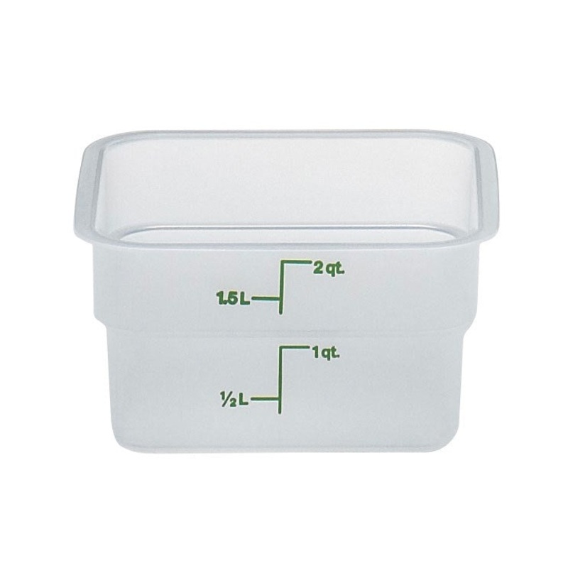 Cambro CamSquare Food Storage Container, Translucent