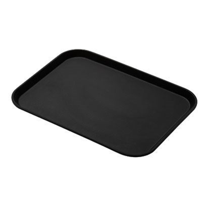 Cambro Camtread Rectangular Tray, Black,  18" x 26", Black