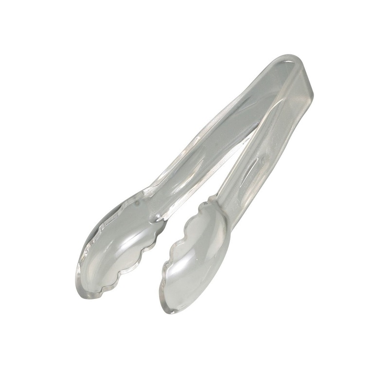 Cambro Camwear Scallop Grip Tongs, Clear