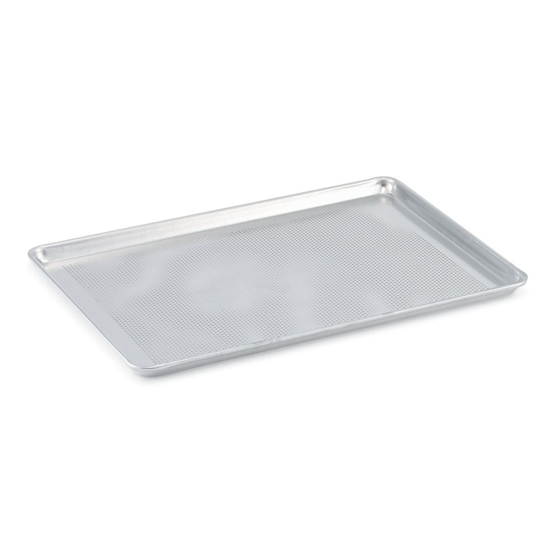 Vollrath Wear-Ever Heavy-Duty Perforated Bun Pan, Wire Rimmed, Aluminum