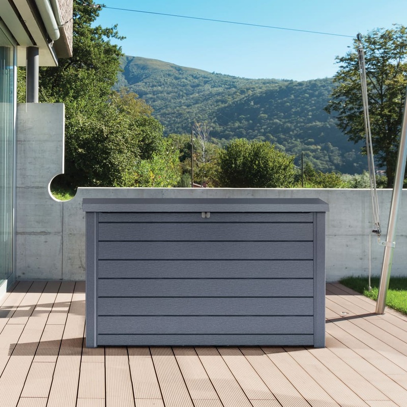 Bote de rangement de jardin Ontario 870 L Anthracite Ecom