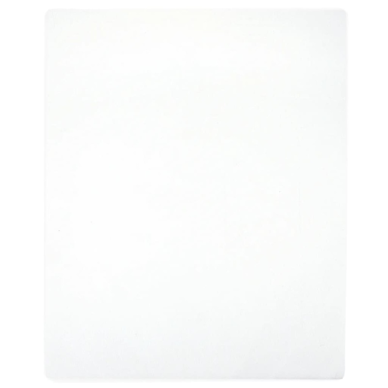 Draps-housses Jersey 2 pcs Blanc 90x200 cm Coton