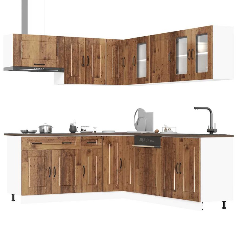 Ensemble d'armoires de cuisine 11 pcs Kalmar bois d'ingnierie
