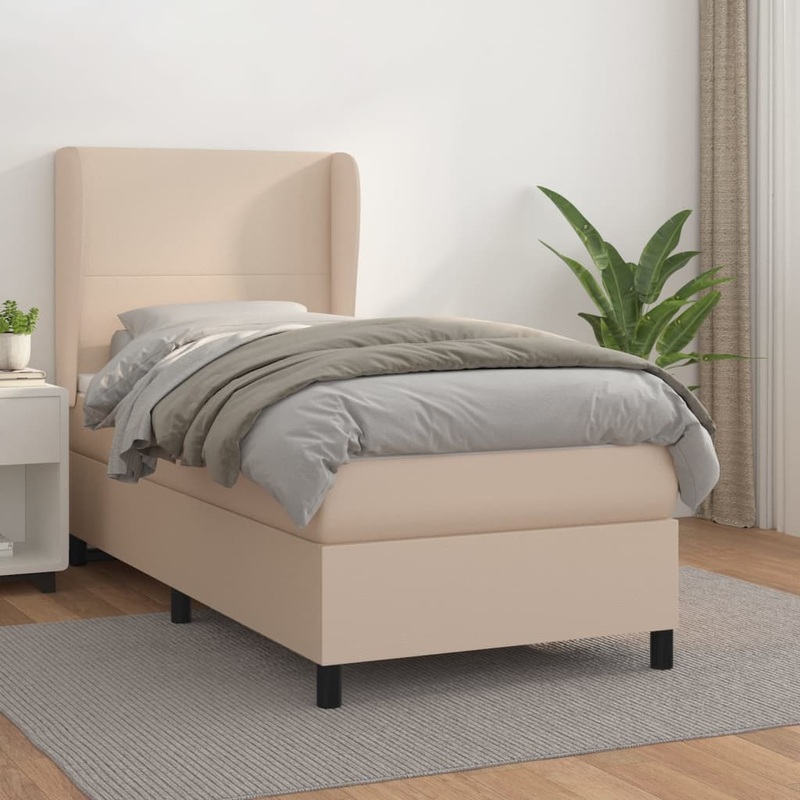 Sommier  lattes de lit avec matelas Cappuccino 90x200 cm