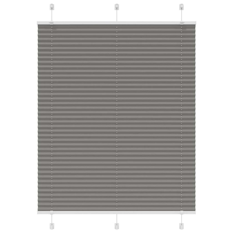 Store pliss anthracite 105x150 cm largeur du tissu 104,4 cm