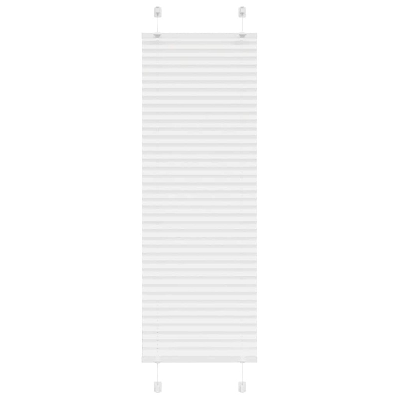 Store pliss blanc 40x100 cm largeur du tissu 39,4 cm polyester